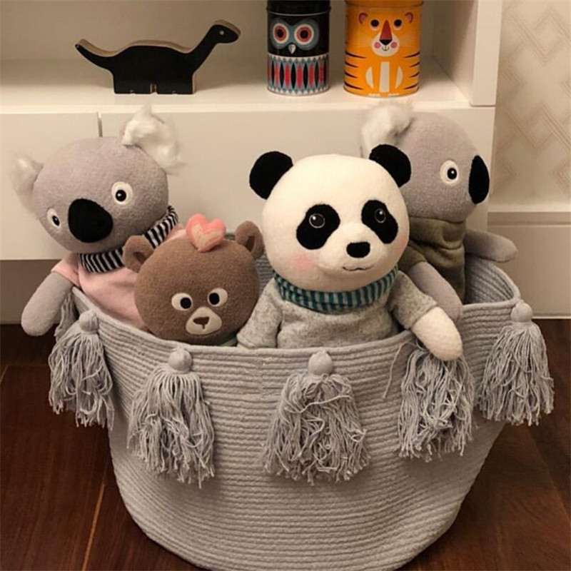 Nordic ins Stream Suit children's toy containing basket Dirty Clothes Basket Containing barrel Baby Room Baby supplies Belongings Bag