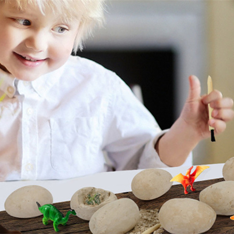 Child Emulation Archaeology Excavation of Dragon Egg Toy Kindergarten Early Education Institution Baby Birthday Christmas Day Gift