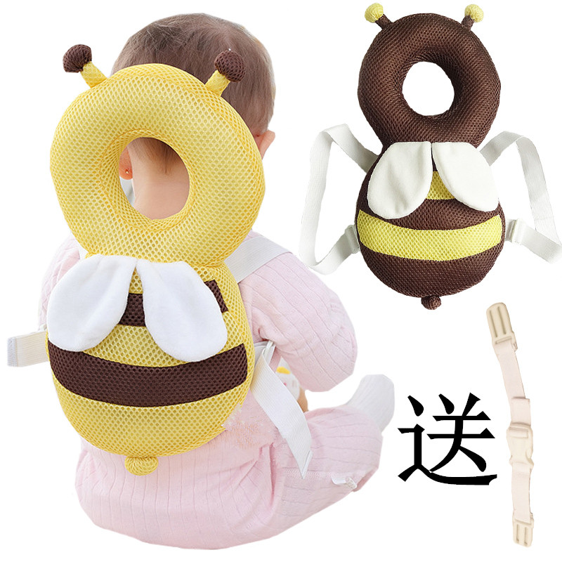 Spring and autumn winter four seasons of mesh breathable baby learning walking anti-fall headback pad