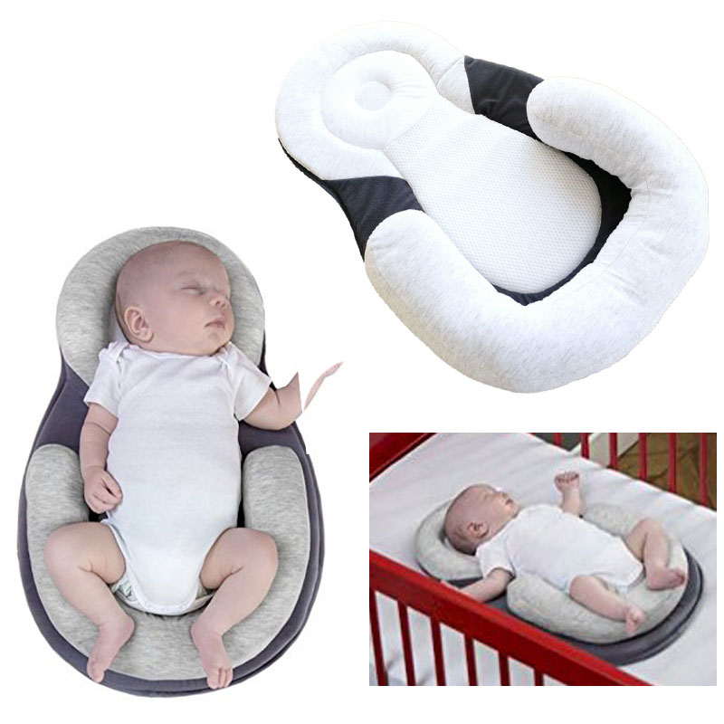 Baby sleeping stereotyped pillow mattress newborn baby anti-migratory head correcting flat correction sleeping posture pad
