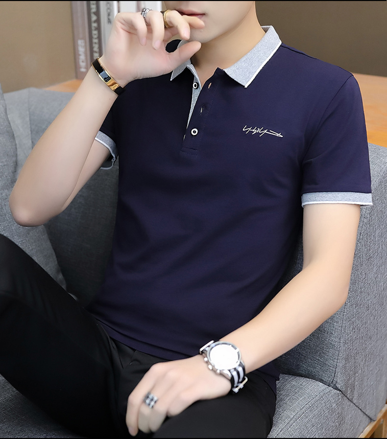 男士纯棉短袖夏季韩版T恤圆领宽松半袖男装