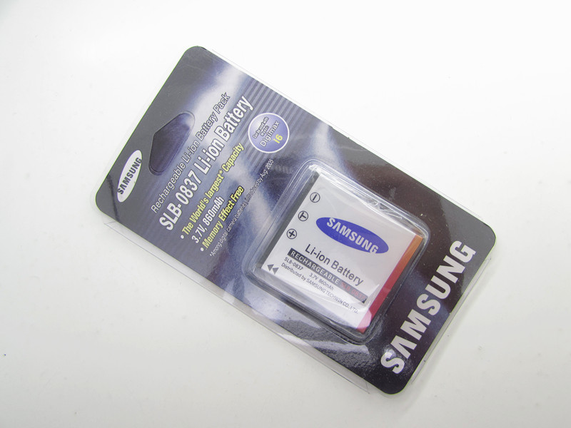 The original Samsung Blues NV3 i6 MV5 L50 L60 L700 digital camera battery SLB-0837