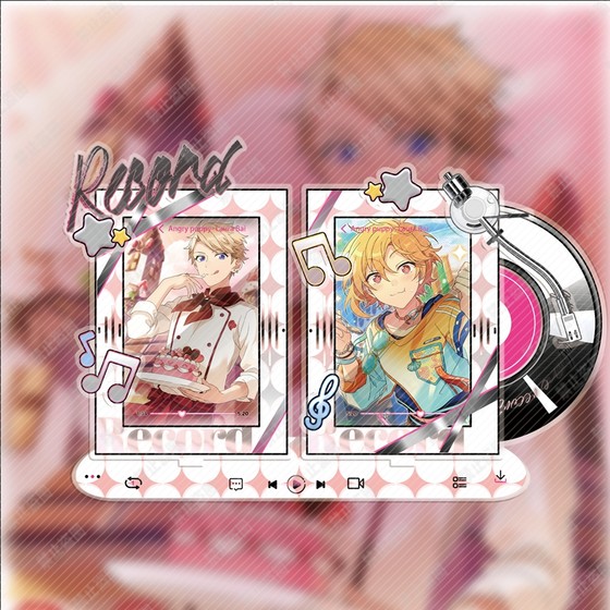 原创亚克力创意CD唱片插卡立牌爱豆拍立得展示架装饰相框摆件