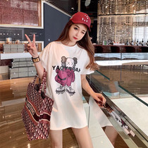 Hong Kong Tide Brand HAPPYDAY Sesame Street Printed Short Sleeve Men and Women Same Cotton Loose T-shirt INS Super Fire