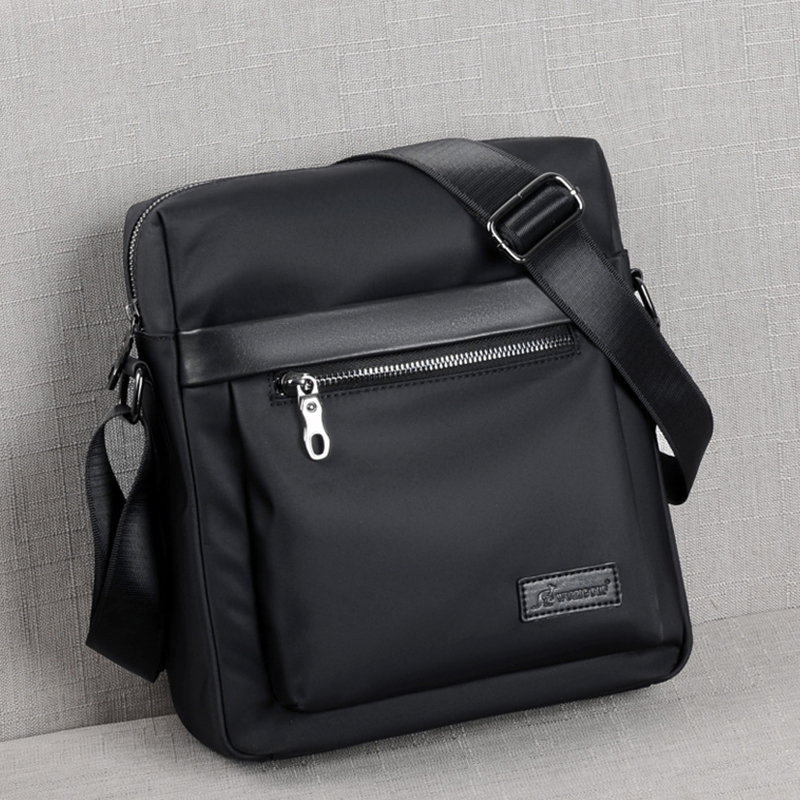 Hong Kong I TGREG Skew Satchel Men Waterproof Oxford Buns Business Casual Single Shoulder Briefcase Bag Men