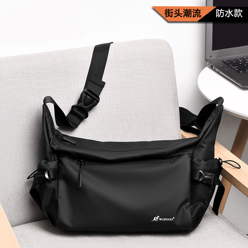 Hong Kong I TGREG skew satchel male waterproof Korean version Single shoulder bag Female fashion Street 100 hitch Postbag Little shoulder bag