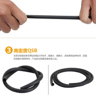 Car door heteroloud soundproofing sealing diameter 6 mm round hollow sealing strip dust strip damping strip