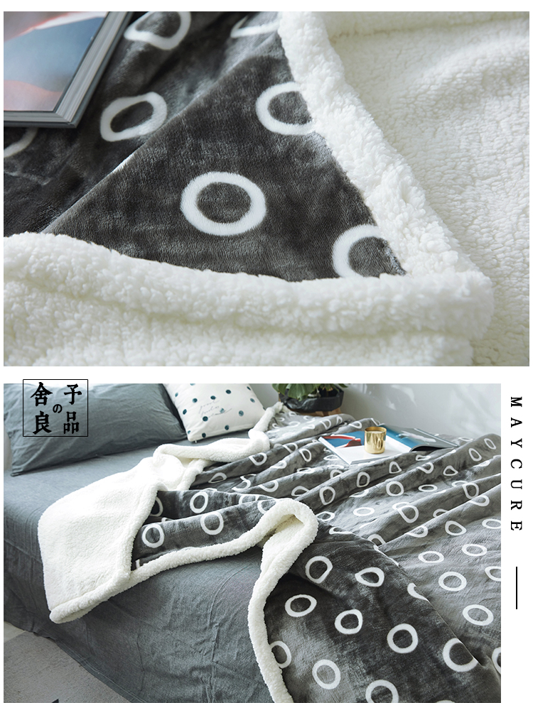 Four Seasons chăn dày đôi cashmere văn phòng chăn ngủ trưa chăn san hô luật nhung giải trí máy lạnh chăn Levin nhung - Ném / Chăn chăn nhung
