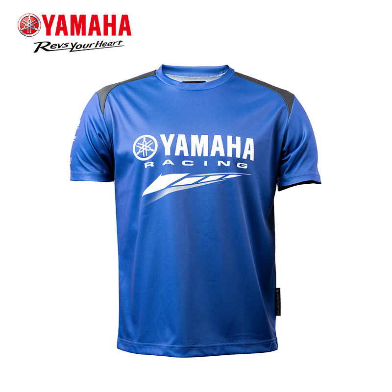 YAMAHA Yamaha 2022 Riding T-shirt Round collar Short sleeves Moto rider Speed Dry Blouse Summer-Taobao