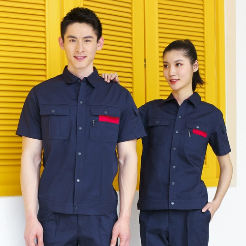 Летняя хлопковая тонкая дышащая куртка для работы, комплект, рабочая одежда, делается под заказ, короткий рукав, защита от ожогов