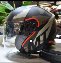 Spain Mt Summer Thunder God Half Armor Double Mirror Half Armor Motorcycle Helmet Electric Car Helmet Safety Helmet