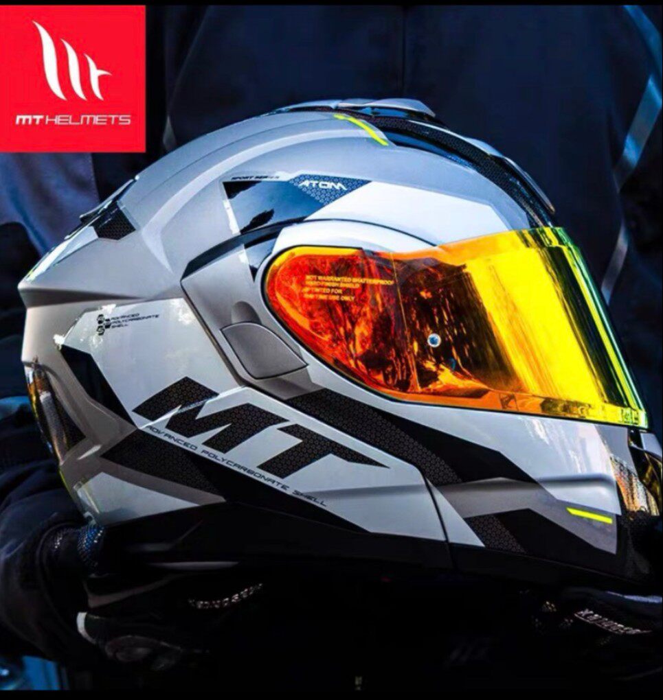 Spanish MT Developer Helmet Motorcycle Helmet double lens four season safety cap