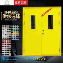 Chongqing steel fire door wood chia B C grade engineering stainless steel fire door open fire door factory direct