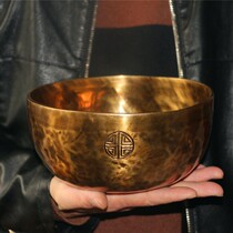18cm Full Moon Bowl Songpan Nepal Handmade Bronze Bowl Yoga SPA Physiotherapy Pronunciation Bowl Monchime Pendulum