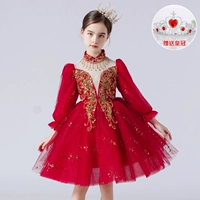 L-HY14 [девятислойная большая юбка, не нужно носить поддержку юбки, придать красную корону]