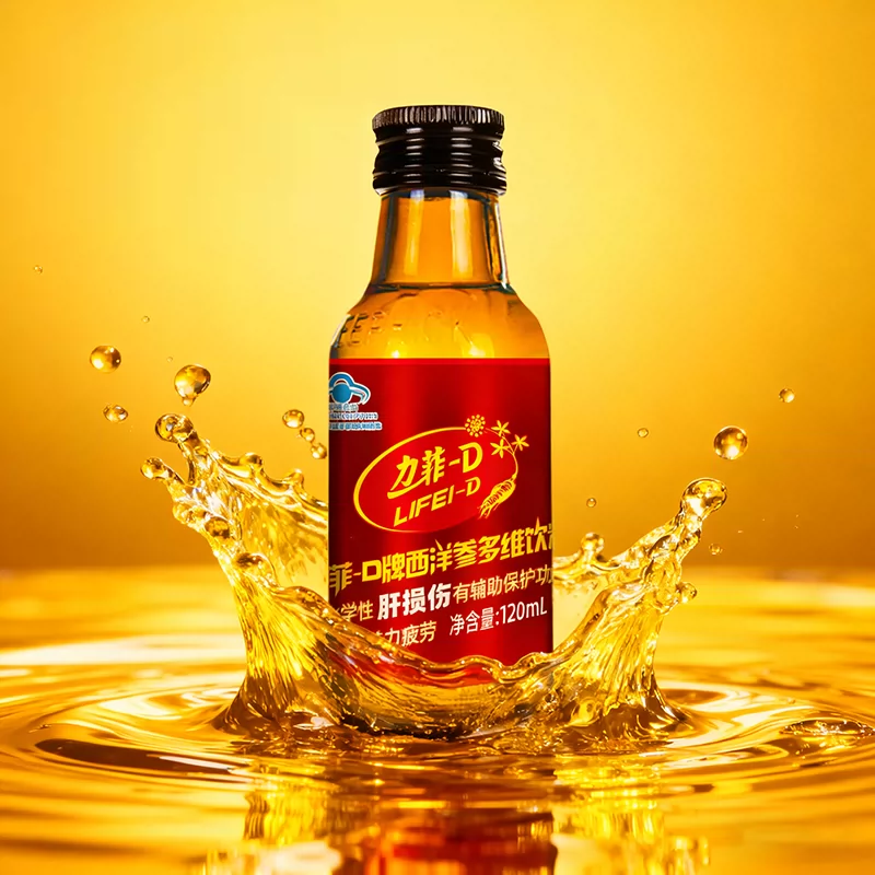 力菲-D西洋参多维饮料缓解体力疲劳对化学性刚损伤有辅助保护功能
