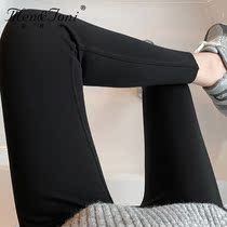 Men & Joni montomi pregnant leggings winter plus velvet padded shark pants