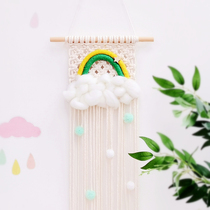 Nordic rainbow hanging ornaments Wall woven girl heart home wall decorations childrens room aerial pendant