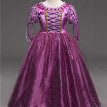 Ice and snow chic princess dresses Love Sa girl Summer Lido dress Short sleeves Genuine Esha Children Ocean Spring Summer Dress