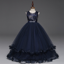 Flower Boy Dresses Children Princess Dresses Girls Summer Fluffy Wedding Dresses Small Hosts Walk Show Piano Evening Gowns Summer