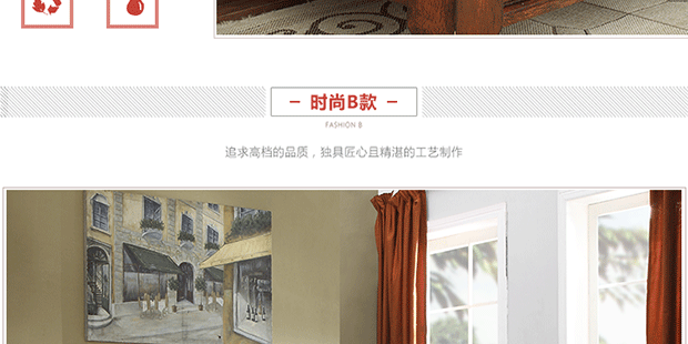 cổ điển retro gỗ vẽ tay Mỹ sơn 1,5m giường đôi cạnh giường ngủ bộ kết hợp bảng phòng ngủ của dòng - Giường giường đôi