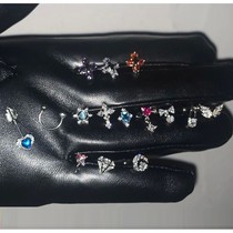 Sweet Cool Stainless Steel Cross Moon Piercing Cartilage