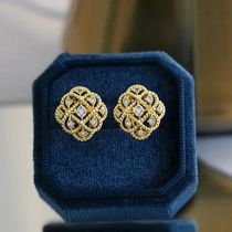 CAOSHI Geometric ndy Women Stud Earrings Gold Color Design