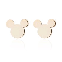 Tiny Stainless Steel Cartoon Mickey Earrings for Girls Kids