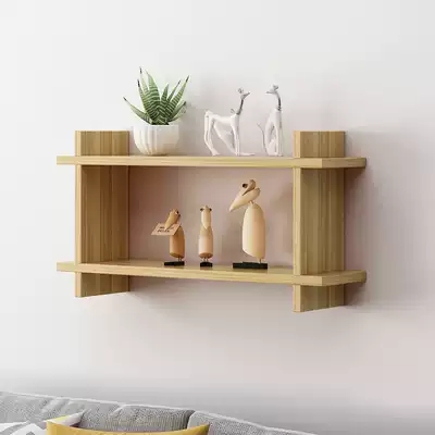 Wall shelf Wall-mounted wall cabinet wall decoration frame Bedroom lattice storage simple modern wall-mounted bookshelf customization