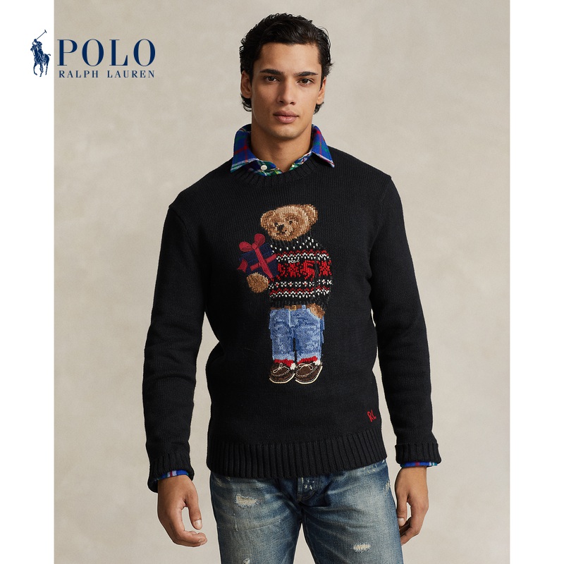 Ralph Lauren Rav Lauren Men's clothing 23-year autumn standard version Polo Bear needle weaves RL17463-Taobao