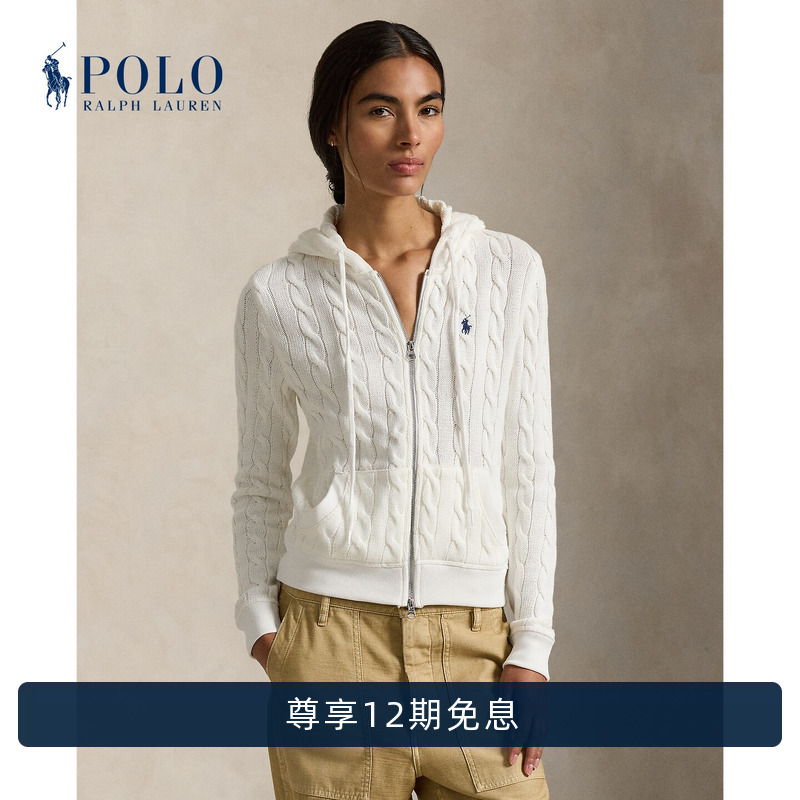 Ralph Lauren/Ralph Lauren Women's Classic Slim Fit Full-Zip Hoodie