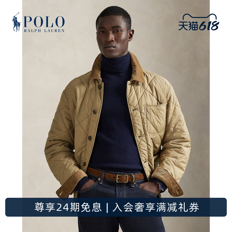 Ralph Lauren/Ralph Lauren Men's Classic Hurston Quilted Utility Jacket Rl100552 Ralph Lauren/Ralph Lauren Men's Classic Hurston Quilted Utility Jacket Rl100552