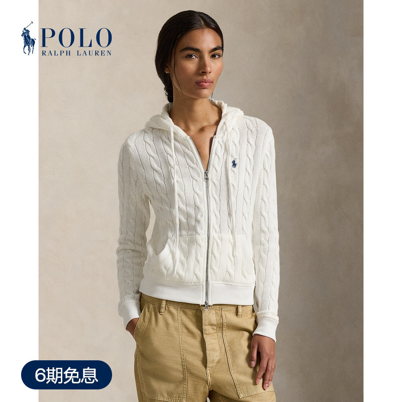 Ralph Lauren/Ralph Lauren Women's Classic Slim Fit Full-Zip Hoodie