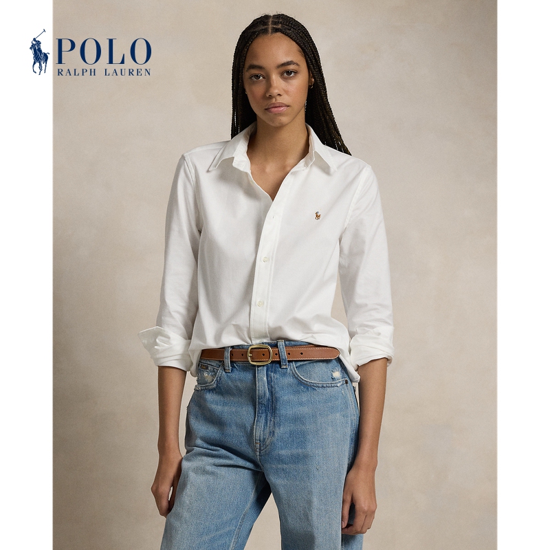 Ralph Lauren/Ralph Lauren Women's Classic Slim Fit Stretch Oxford Cloth Shirt Rl25827 Ralph Lauren/Ralph Lauren Women's Classic Slim Fit Stretch Oxford Cloth Shirt Rl25827