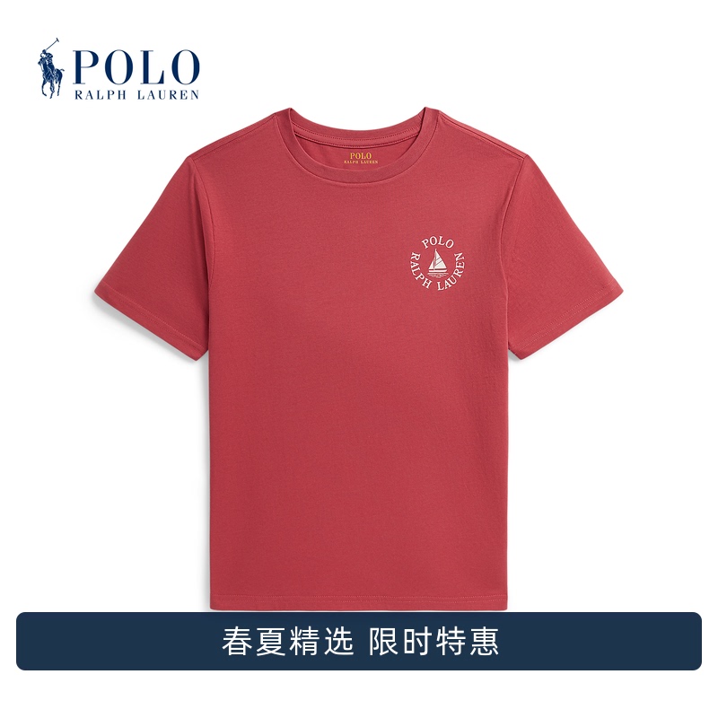 Ralph Lauren/Ralph Lauren Boys' Spring 26 Logo Cotton Jersey T-Shirt Rl44409 Ralph Lauren/Ralph Lauren Boys' Spring 26 Logo Cotton Jersey T-Shirt Rl44409