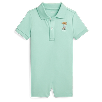 Ralph Lauren Baby and Child 24 Spring Polo Bear Cotton Polo Jumpsuit RL41426