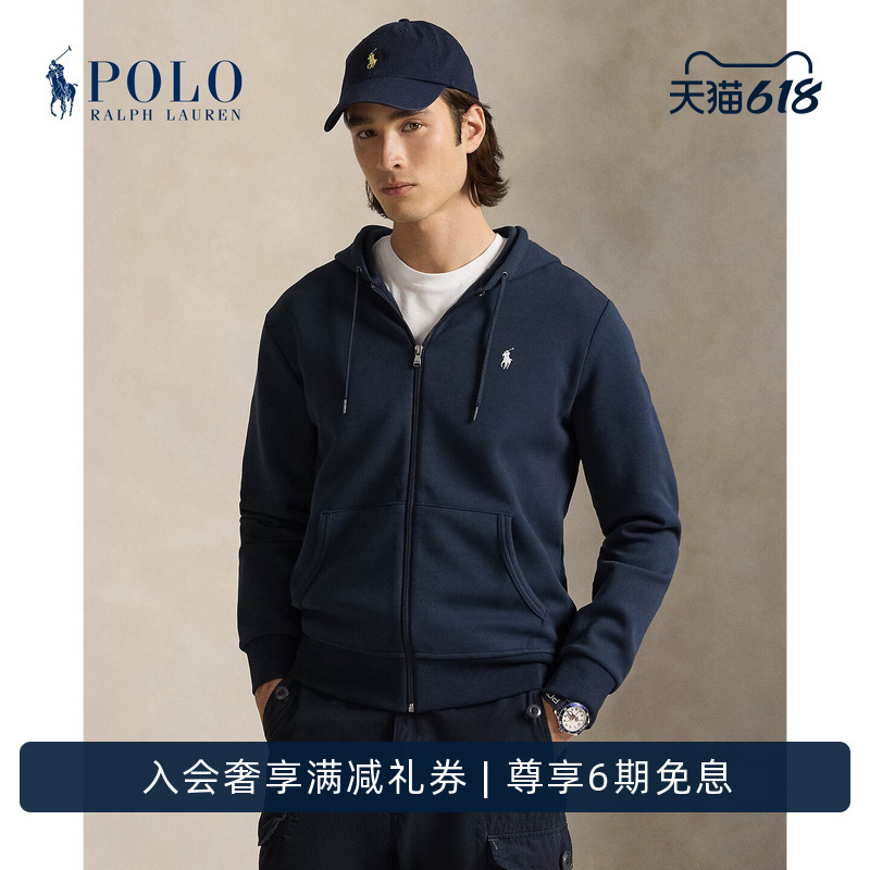 Ralph Lauren/Ralph Lauren Men's Classic Double-Sided Knit Full-Zip Hoodie Rl15980