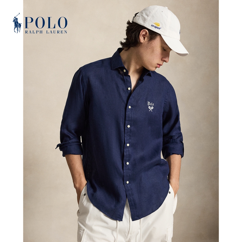 Ralph Lauren/Ralph Lauren Men's 26Th Autumn Tennis Open Classic Edition Linen Shirt Rl101391