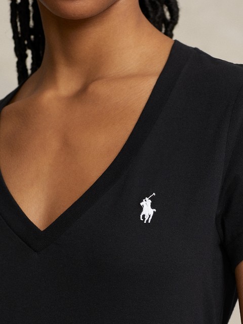 Ralph Lauren/Ralph Lauren women's classic cotton jersey V-neck T-shirt RL24239