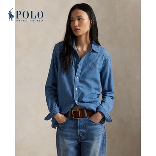 Ralph Lauren/拉夫劳伦女装 经典款经典版棉质牛仔布衬衫RL27163