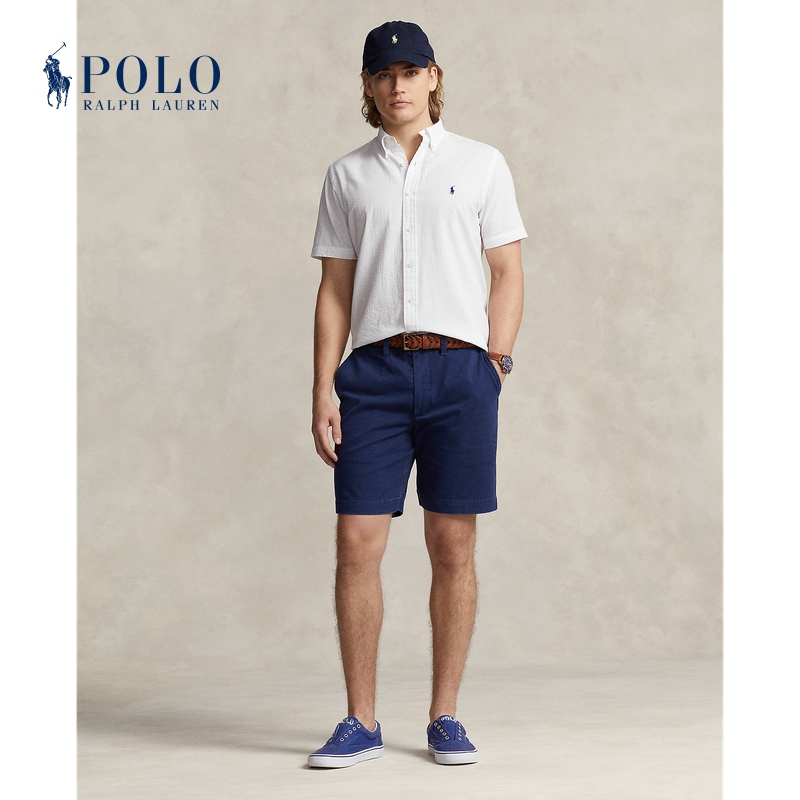 Ralph Lauren/Ralph Lauren Men's Classic Loose Fit Cotton Khaki Shorts Rl18294