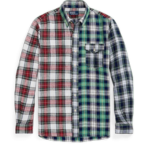Ralph Lauren Mens Spring 24 classic plaid linen fun shirt RL18101