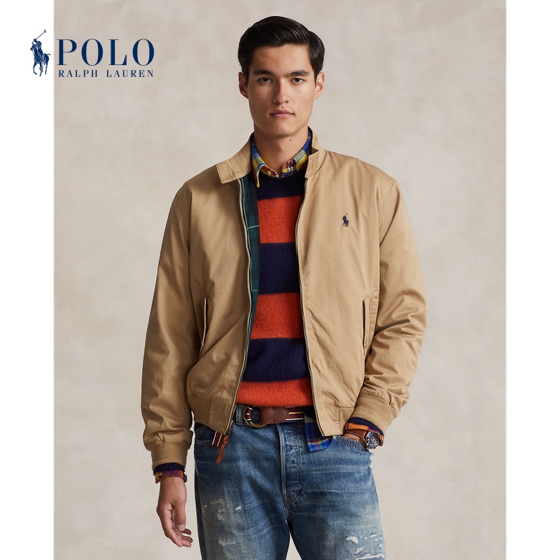 Ralph Lauren/Ralph Lauren Men's Classic Twill Stand Collar Jacket Rl17873