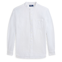 Ralph Lauren Mens Fall 24 Classic Linen Shirt RL18339