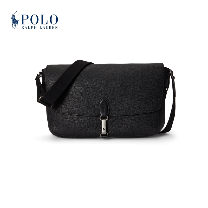 【Polo Id】Ralph Lauren/Ralph Lauren Men's Fall 2026 Lychee Pattern Leather Messenger Bag 【Polo Id】Ralph Lauren/Ralph Lauren Men's Fall 2026 Lychee Pattern Leather Messenger Bag