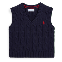 Ralph Lauren Ralph Lauren baby autumn 24 cable knitted cotton sweater vest RL41876