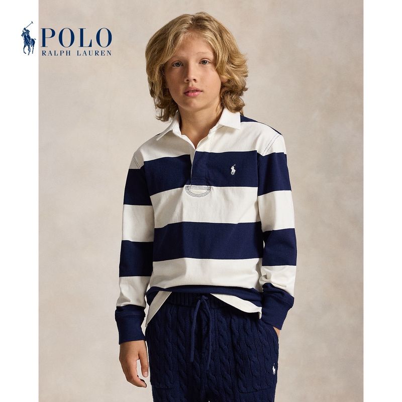 Ralph Lauren/Ralph Lauren Boys' 26Th Autumn Iconic Cotton Rugby Shirt Rl44850 Ralph Lauren/Ralph Lauren Boys' 26Th Autumn Iconic Cotton Rugby Shirt Rl44850