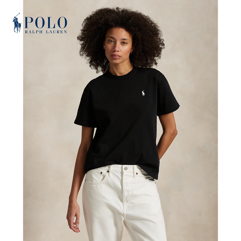 Ralph Lauren/Ralph Lauren Women's Classic Loose Fit Cotton Crew Neck T-Shirt Rl27261