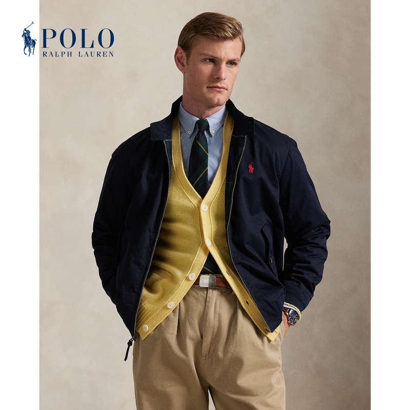 Ralph Lauren/Ralph Lauren Men's Classic Twill Half-Turtleneck Jacket Rl17874