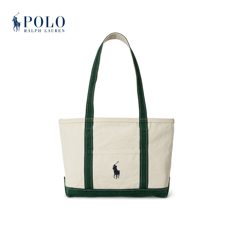 Ralph Lauren/Ralph Lauren Men's and Women's 26 Fall Polo Pony Canvas Small Tote Bag Rl54597